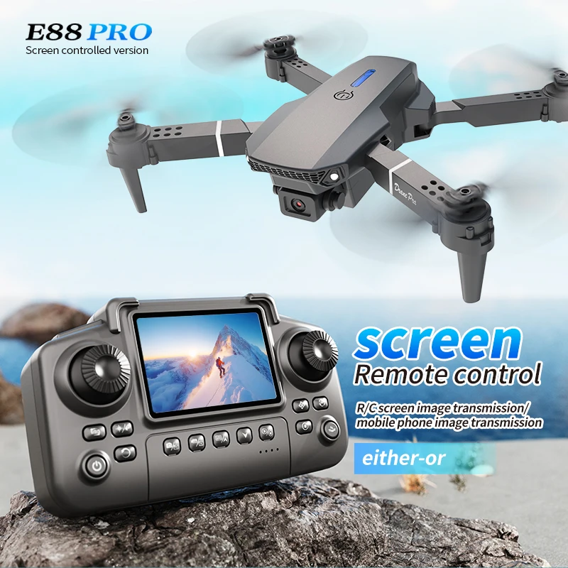 Professional E88 PRO Drone wit - Rc Drone E88 ulasan dan harga