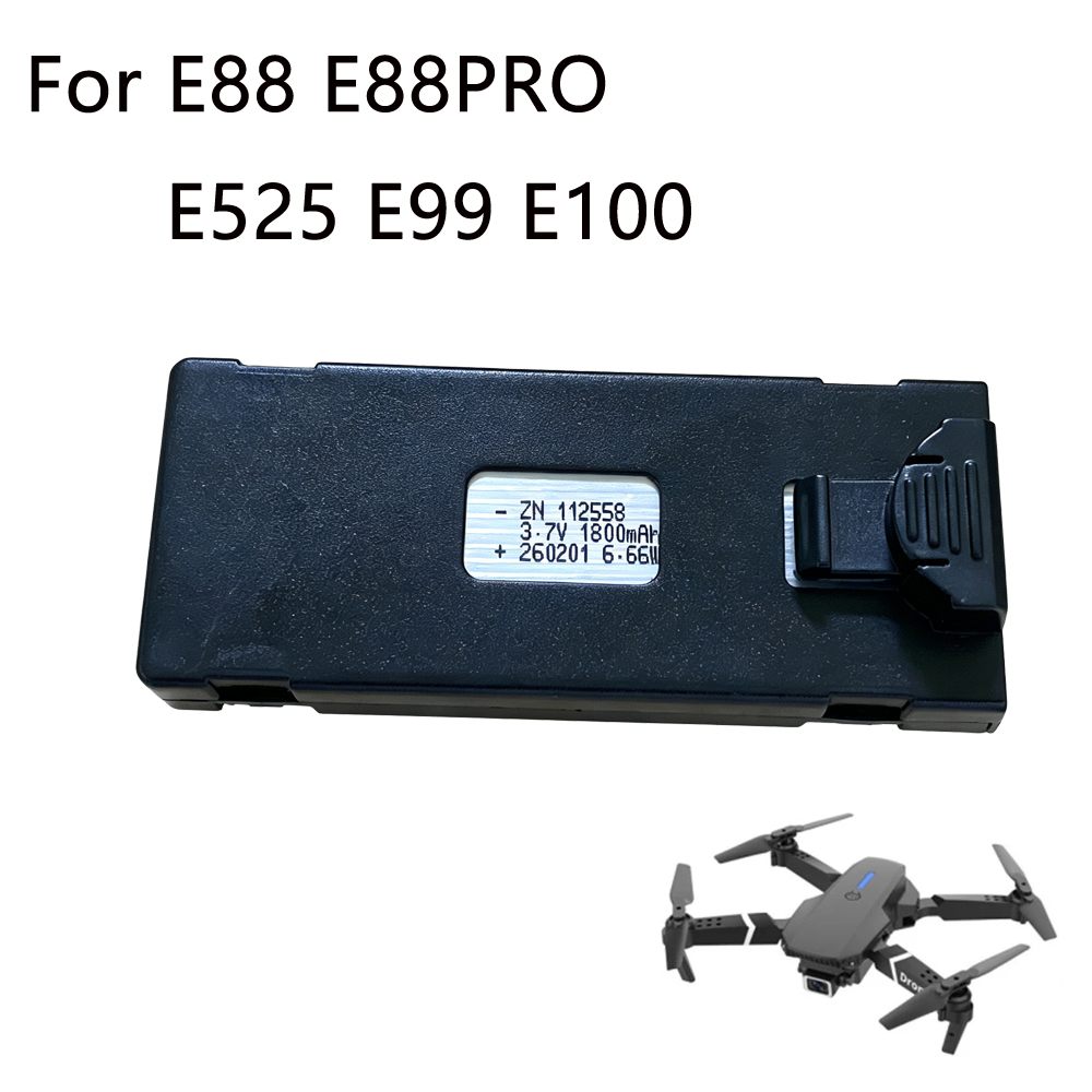 E88 Drone Battery 3.7V 1800mAh - Rc Drone E88 ulasan dan harga
