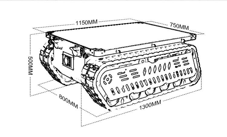 300 600kg Load RC Tank Crawler - Brushless Motor ulasan dan harga