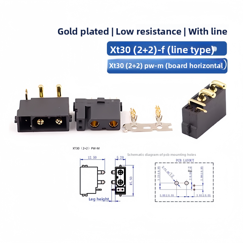 XT30(2+2) XT30PB/PW(2+2) Male  - Drone Rc Signal ulasan dan harga
