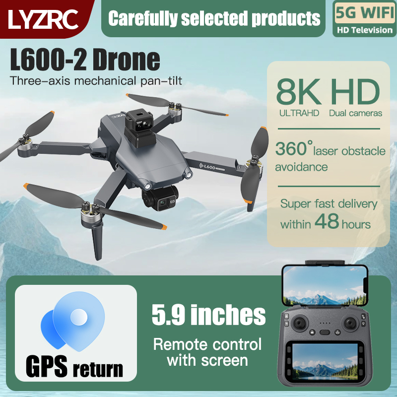 LYZRC L600-2 MAX GPS Drone 3-A - Lyzrc Drone ulasan dan harga