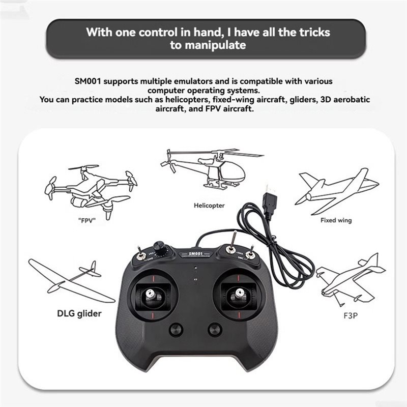 B92B for FS-SM001 6CH FPV Dron - Drone Rc Simulator ulasan dan harga