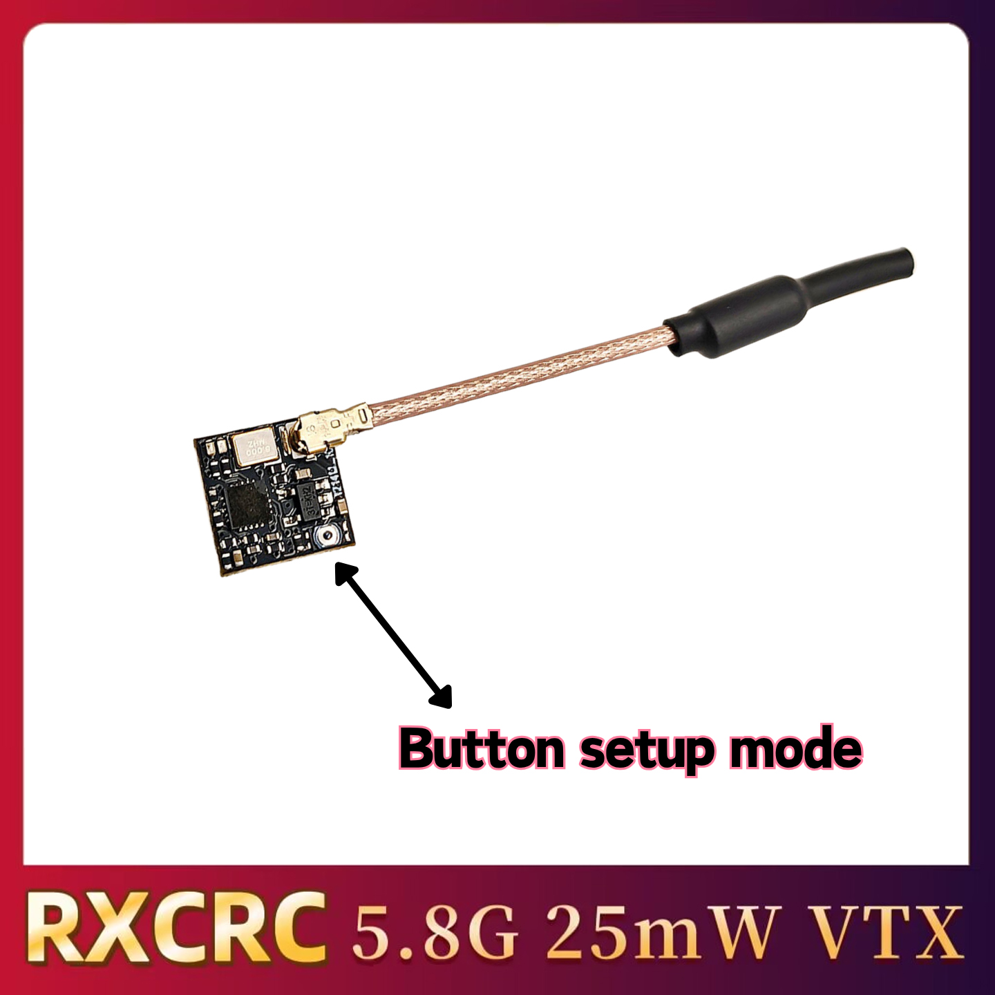 RXCRC 5.8GHz 48CH FPV 25mW Ana - Drone Rc Car ulasan dan harga