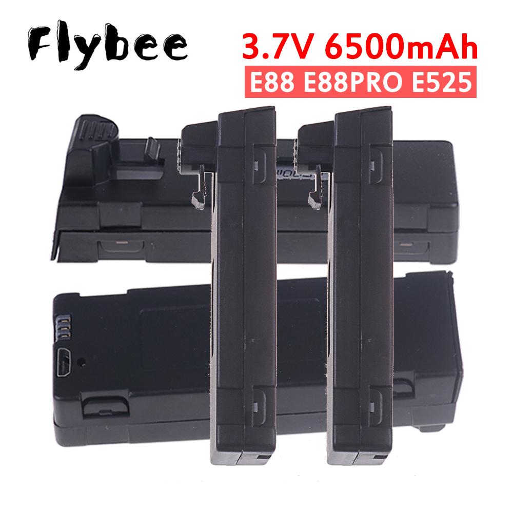 Rechargeable 3.7V 6500mAh E88P - Drone Rc E99 Pro ulasan dan harga