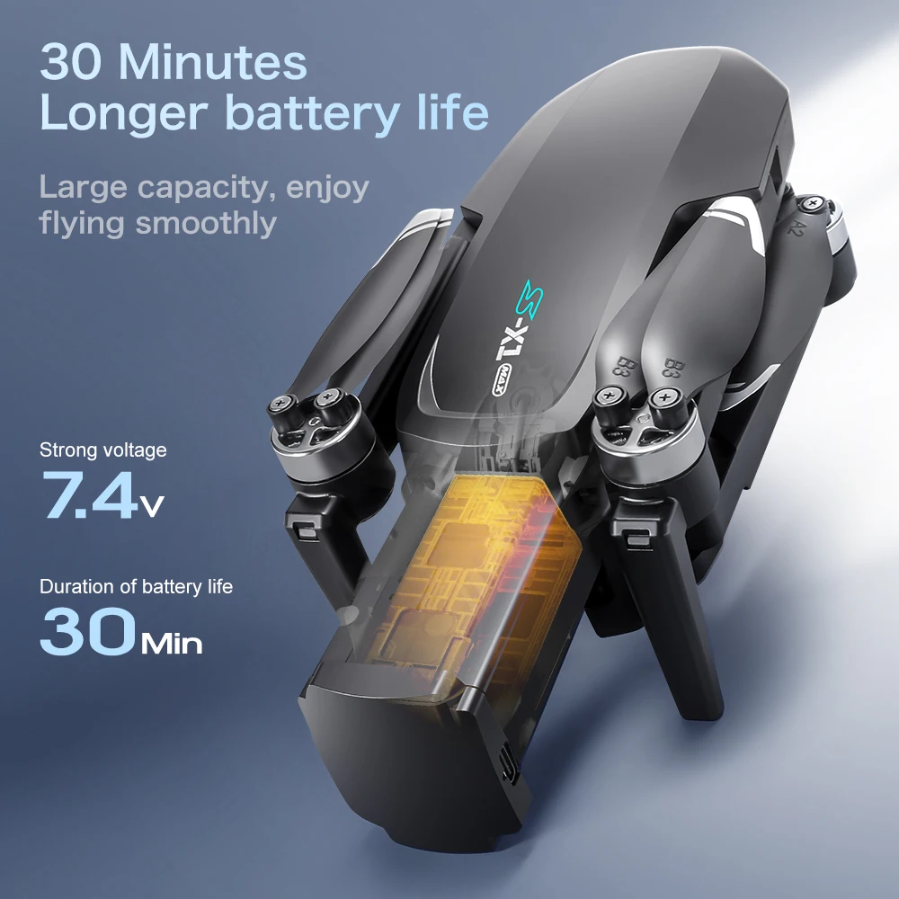 S-X1 MAX GPS Drone Battery 7.4 - Lyzrc Drone ulasan dan harga